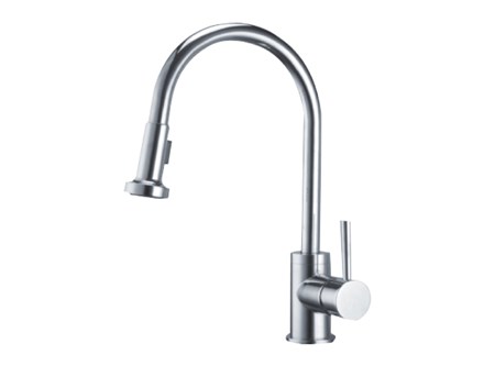 Vòi rửa chén Malloca K124-BN INOX